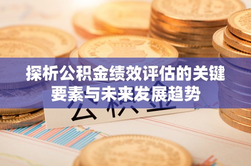 北竿探析公积金绩效评估的关键要素与未来发展趋势