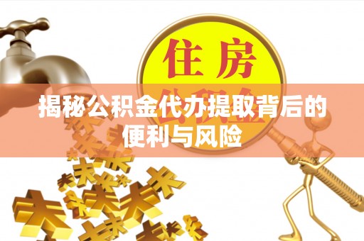 北竿揭秘公积金代办提取背后的便利与风险