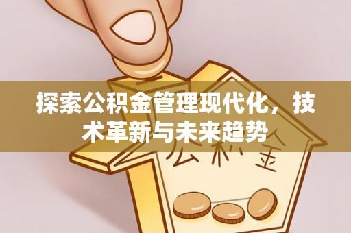 北竿探索公积金管理现代化，技术革新与未来趋势