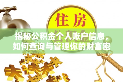 北竿揭秘公积金个人账户信息，如何查询与管理你的财富密码