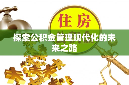 北竿探索公积金管理现代化的未来之路