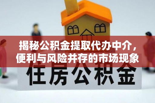 北竿揭秘公积金提取代办中介，便利与风险并存的市场现象