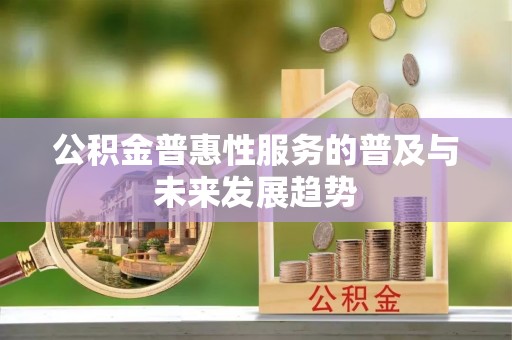 北竿公积金普惠性服务的普及与未来发展趋势